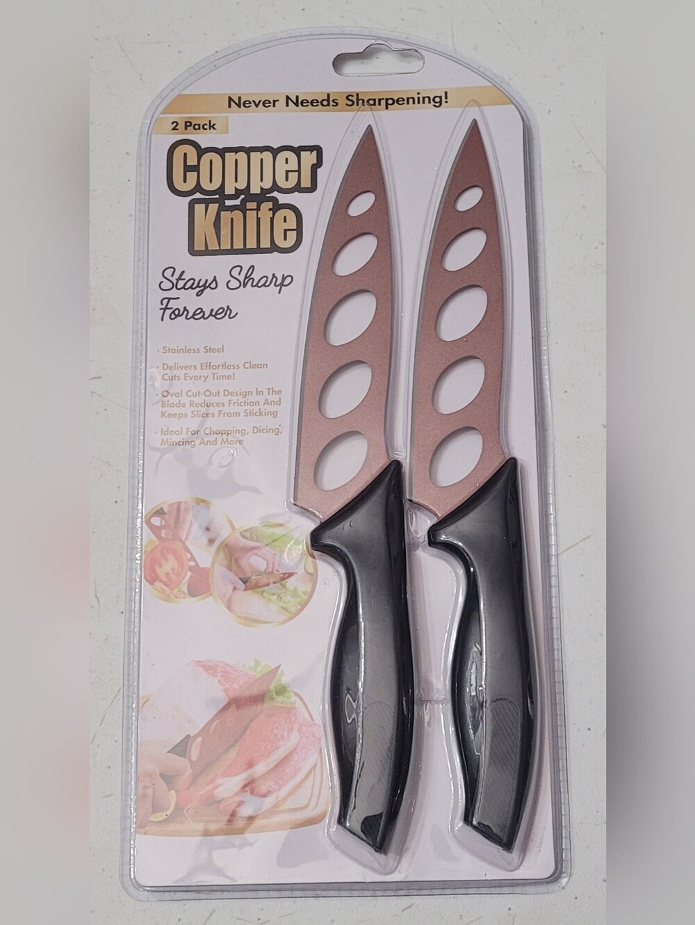 Copper Knife. 2 Pack.